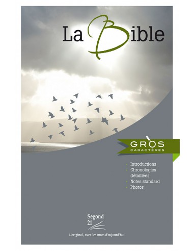 SEG21 - BIBLE GROS CARACTERS SEGOND 21