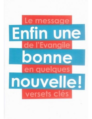 ENFIN UNE BONNE NOUVELLE