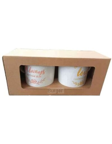 SET OF 2 CUPS - MASTERPIECE & FOREVER