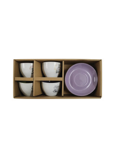 SET OF 4 CUPS - SAUCERS