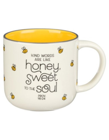 HONEY BEE WHITE AND YELLOW - PROV 16:24