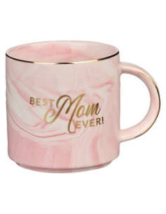 BEST MOM EVER PINK MARBLED