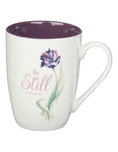 PURPLE BLOOM BE STILL PSALM 46:10