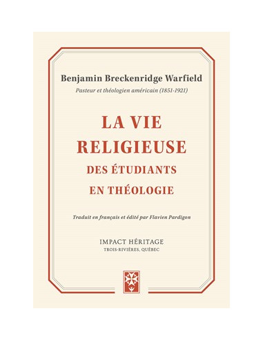 VIE RELIGIEUSE DES ETUDIANTS EN THEOLOGI