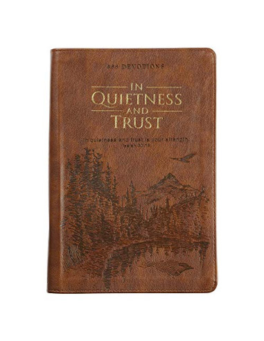 IN QUIETNESS AND TRUST BROWN ZIPPERED FA