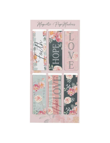 VINTAGE FAITH HOPE AND LOVE MAGNETIC BOO