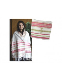 TALLIT MESSIANIC PINK