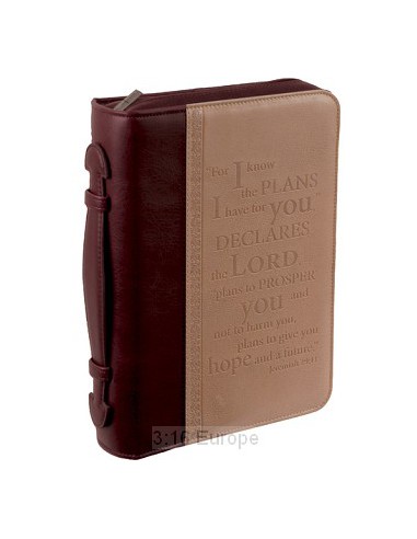 BIBLECOVER I KNOW THE PLANS - LUXLEATHER