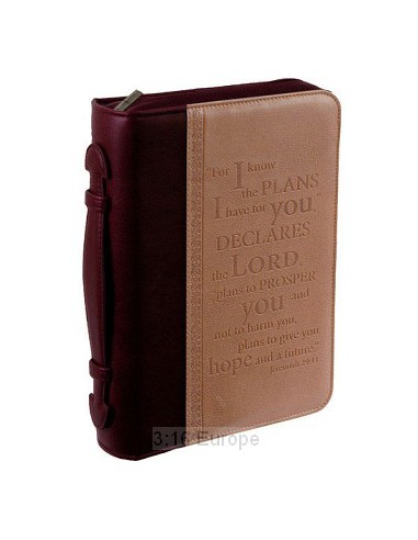 BIBLECOVER I KNOW THE PLANS - LUXLEATHER
