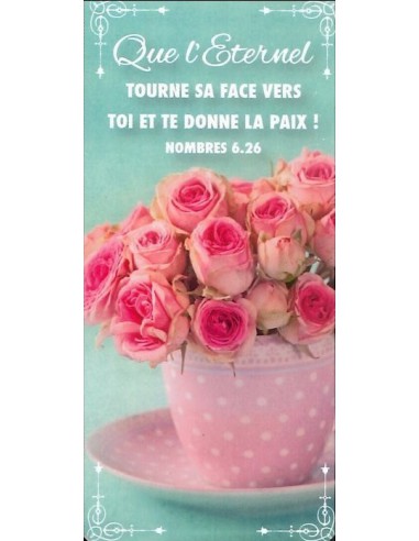 QUE L'ETERNEL TOURNE SA FACE VERS TAI ET